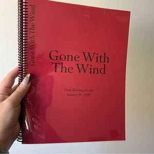 Red 'Gone With The Wind' Script